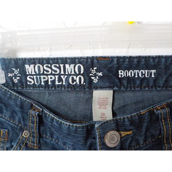 Y2K Blue Jeans Denim Bootcut Low Rise Women sz 5R Stretch 28x32 Mossimo Cowgirl - Picture 3 of 6